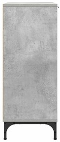 Széf fiókkal Beton szürke 89.5 x 33 x 82 cm Faanyag
