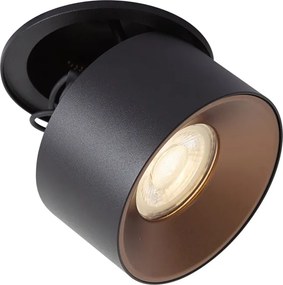 Modern süllyesztett spotlámpa fekete GU10 50mm - Echo