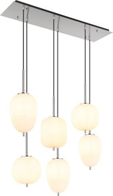 GLOBO 15345-6NO BLACKY Többágú Függesztett Lámpa E14 IP20