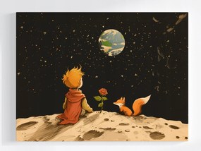 Canvas Vászonkép Gyerekek Kis Herceg Róka Bolygó Kozmosz 80x60