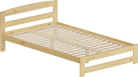 Ágy ágyráccsal, természetes, 120x200, AZRA