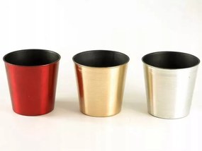 Virágtartó fedél Gyöngyház ezüst galvanizált acél 13,5x10x13cm