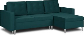 GEST Kinyitható sarokkanapé Türkizkék