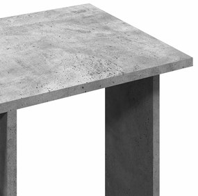 betonszürke szerelt fa ruhásszekrény kerékkel 102 x 38 x 110 cm