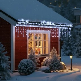 Brilagi - Kültéri karácsonyi LED fényfüzér, 400 db LED, 8 üzemmód, 23 m, IP44 védelem, hideg fehér