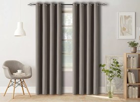 Szürkebarna OXFORD függöny 140x250 cm Felfüggesztés: Hullámos sínszalag