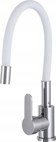 Flex 2000 konyhai csaptelep fehér, fehér Gamma flexibilis kifolyócsővel