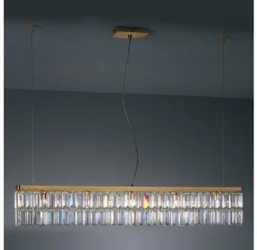 Kolarz 314.87.3 - PRISMA kristály 7xG9/25W/230V 24K arany csillár