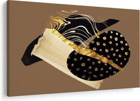 Kép - Absztrakció aranybarna N⁰1 (90x60 cm)