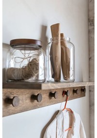 Barna tölgyfa fali fogas polccal 90 cm Showcase – Mette Ditmer Denmark