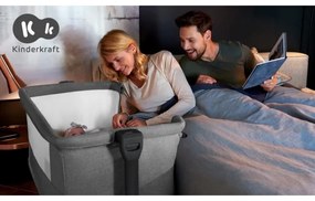 KINDERKRAFT - Bölcső NESTE GROW világos szürke