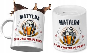 Matildának Bögre Ajándék persely szett fényképes nyomtatással