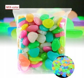 Fluoreszkáló Világító Kövek 100 db Kerti Dekoratív Akvárium