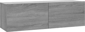 vidaXL szürke sonoma színű szerelt fa TV-szekrény 100 x 30 x 30 cm