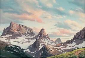 Flizelina Dekoratív Fotótapéta Hálószobába Hegyi panoráma 152x104 Ragasztó