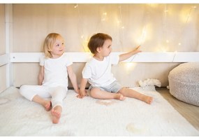 Krémszínű mosható kézi szövésű pamut gyerek szőnyeg 140x200 cm Kim – Lorena Canals