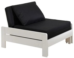 Fehér magasított borovi fenyő gyerekágy tárolóhellyel 90x200 cm PINO – Vipack