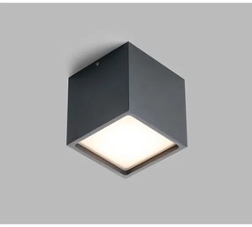 LED2 - LED Kültéri mennyezeti lámpa CUBE LED/12W/230V antracit IP54