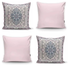 Pink Ethnic 4 db-os dekorációs párnahuzat szett, 45 x 45 cm - Minimalist Cushion Covers