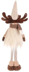 Karácsonyi dekoráció Álló szarvas, magasság 51 cm, bézs/barna