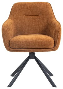 Narancssárga kárpitozott étkezőfotel szett 2 db-os Avola – Unique Furniture