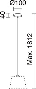 Novolux A TU ESTILO 716A-G05X1A-03 Függőlámpa 1x60W/E27 IP20
