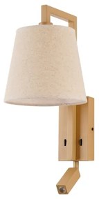 Brilagi - LED Fali lámpa RAYA 1xE14/40W/230V + LED/3W len/bézs