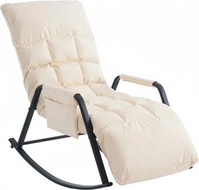 Hintaszék 5 fokozatban állítható,párnázott kivitelben, Fehér