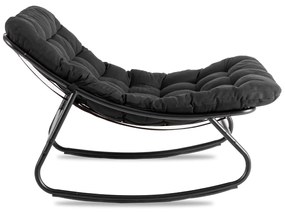 Hintafotel Fekete Párnával. AURORA