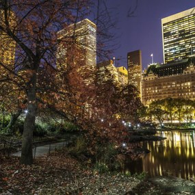 Poszter 30x30cm Esti kilátás a New York-i Central Parkra 3, Assaf Frank