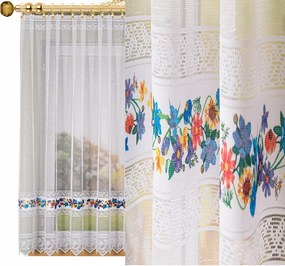 Jacquard függöny minta 007972, magasság 160cm, egyszerű virágmintás (méterenként)