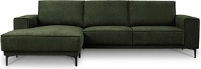 Zöld zsenília sarokkanapé (bal oldali-heverő résszel) Copenhagen – Scandic