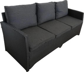 Avenberg AMICO Nagy családi kerti ülőgarnitúra - fekete/antracit