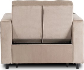 Dönthető fotel bézs kord kárpittal – SOLOR