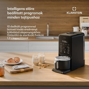 Klarstein Marcia Touch diótej készítő 1,2 liter 6 rozsdamentes acél kés 1200 W 10 + 2 program