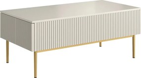 Nicole dohányzóasztal 120 cm - kasmír / arany lábak