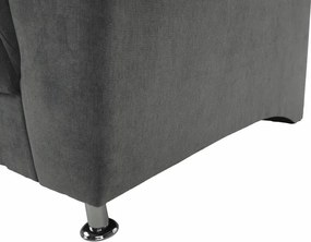 Fotel, szürke szövet, SANTIAGO