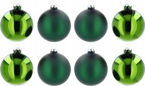 Karácsonyfa Üveg Bombák Zöld 8 db Karácsonyfa Ajándék Karácsonyi Bomba