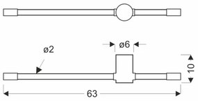 BATUTA LED fali lámpatest LED/14W/230V aranyszínű