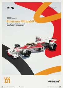 Művészeti nyomat McLaren Racing - M23 - 60th Anniversary - 1974, Automobilist