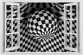 Poszterek 90x60 Absztrakt fekete-fehér