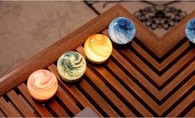 Sötét natúr színű USB fénydekoráció ø 12 cm Galaxy Breeze – Gingko