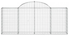 20 db íves horganyzott vas gabion kosár 200x30x80/100 cm