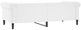 fehér műbőr kanapéágy 80 x 200 cm
