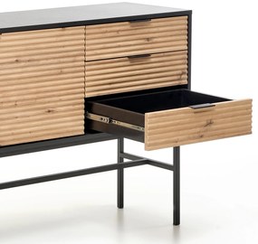 TUMBA komód tölgy artisan dekorban