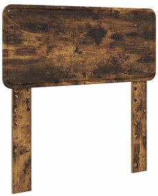 vidaXL Ágykeret fejtámlával fiókkal Füstölt tölgy 75 x 190 cm Faanyag