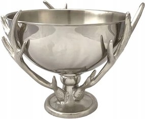 Puncstartó tál agancsokkal Culinary Concepts 36cm acél elegáns dekoráció