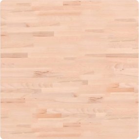 vidaXL tömör bükkfa négyzet alakú asztallap 80 x 80 x 1,5 cm