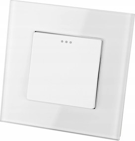 Lépcsőkapcsoló kapcsoló szimpla fehér szett Miuun kerettel