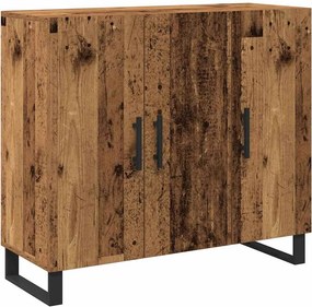 vidaXL Széf Öreg fa 90 x 34 x 80 cm Faanyag